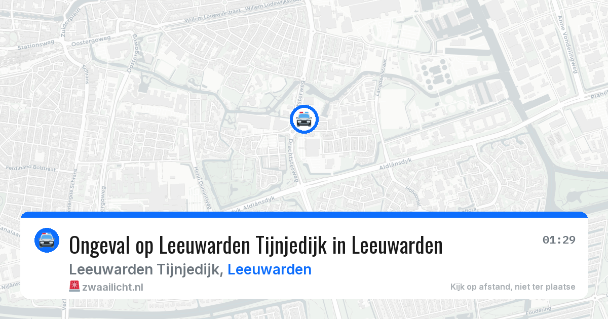 Ongeval op Leeuwarden Tijnjedijk in Leeuwarden — 1 feb 2026
