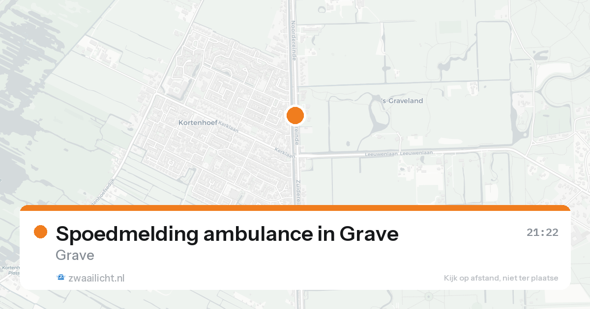 Spoedmelding ambulance in Grave — 31 jan 2026