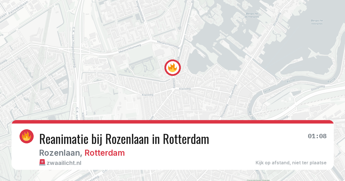 Reanimatie bij Rozenlaan in Rotterdam — 3 aug 2026