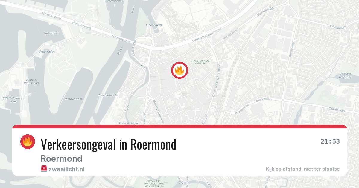 Verkeersongeval in Roermond — 25 jun 2026