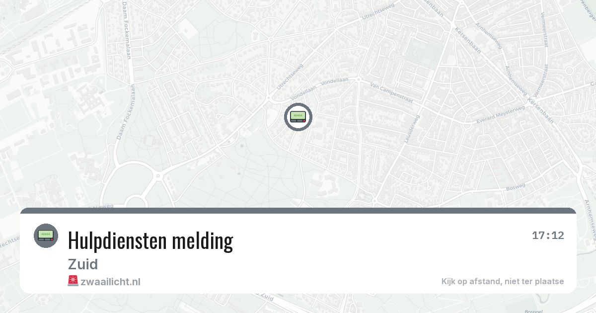 Hulpdiensten melding — 4 apr 2026