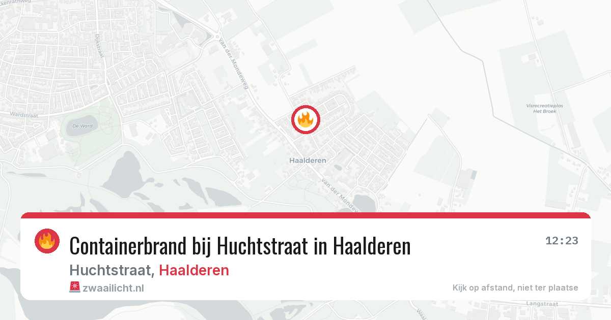 Containerbrand bij Huchtstraat in Haalderen — 3 aug 2026