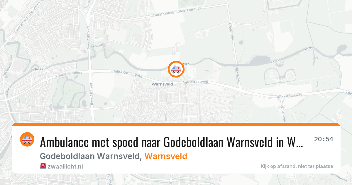 Ambulance met spoed naar Godeboldlaan Warnsveld in Warnsveld — 11 mei 2026