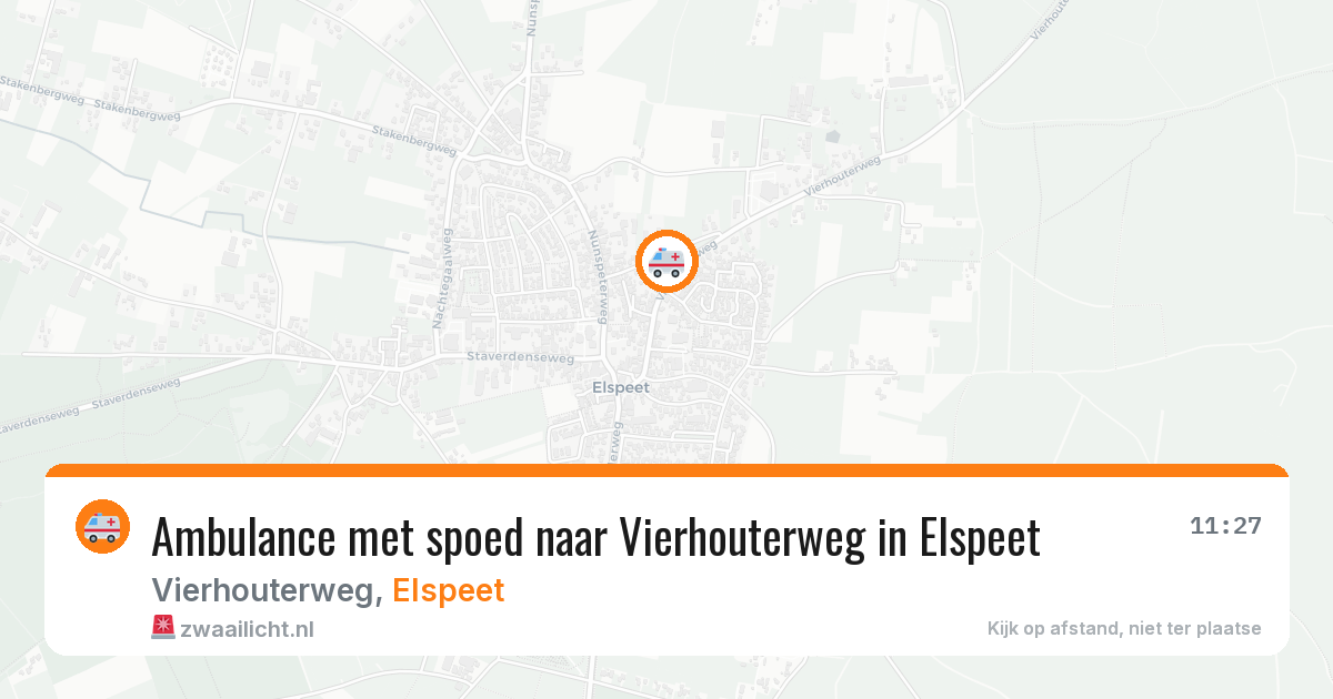 Ambulance met spoed naar Vierhouterweg in Elspeet — 14 jun 2026