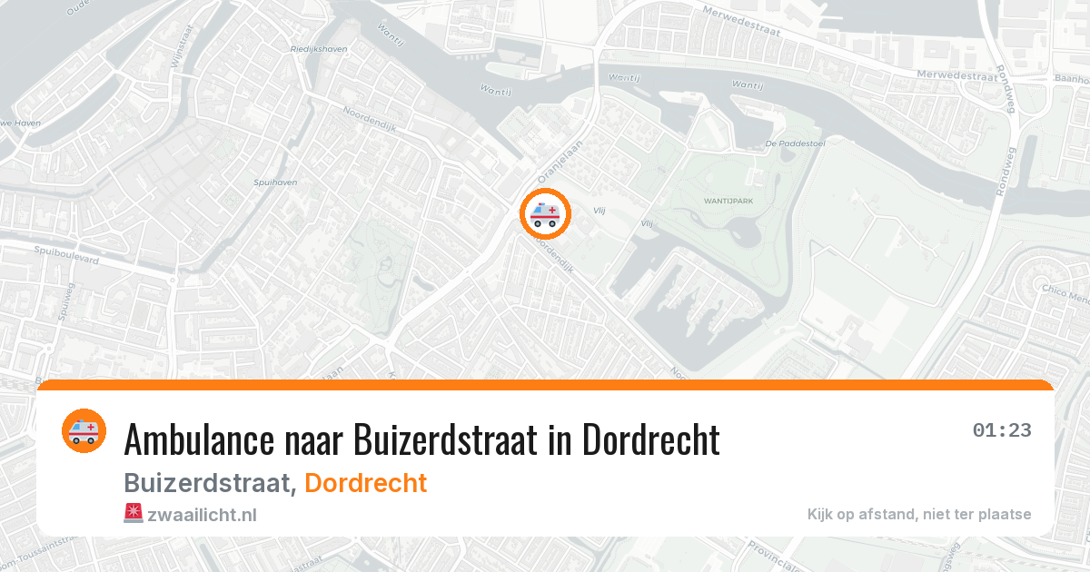 Ambulance naar Buizerdstraat in Dordrecht — 1 apr 2026