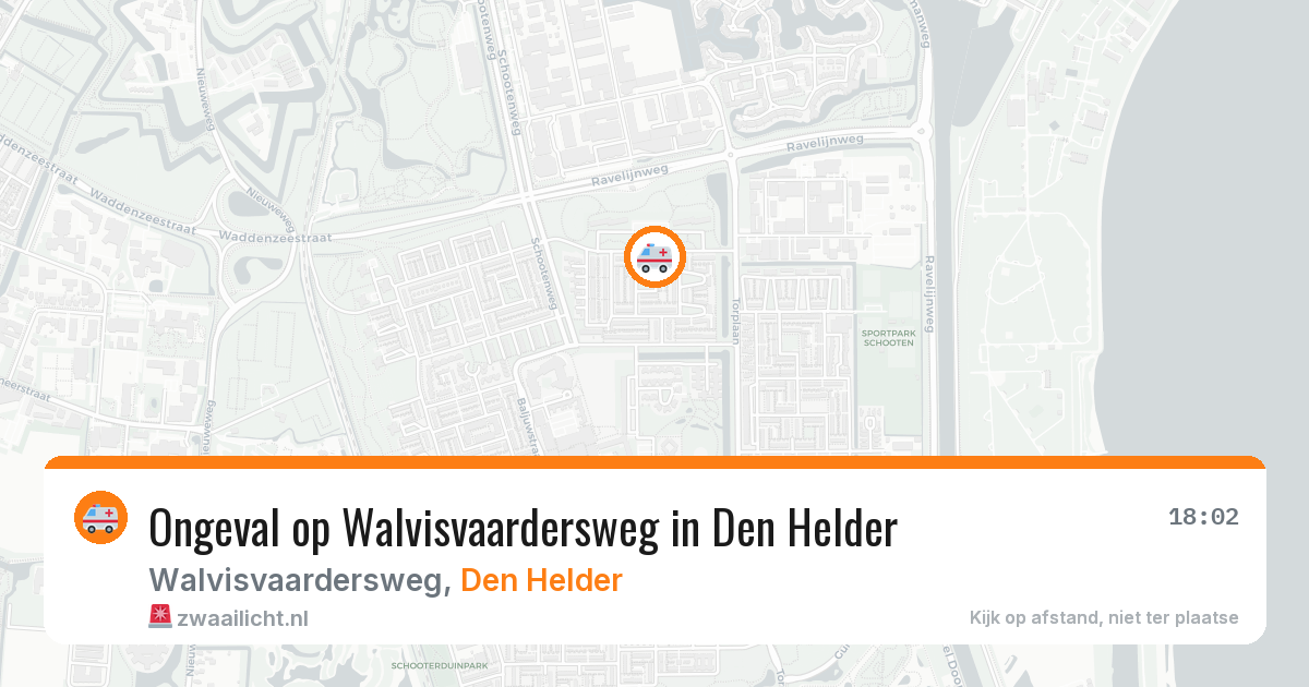 Ongeval op Walvisvaardersweg in Den Helder — 19 mei 2026