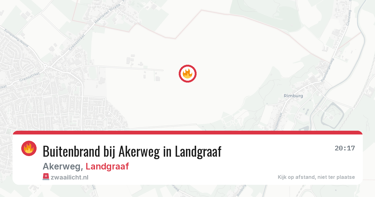 Buitenbrand bij Akerweg in Landgraaf — 27 jun 2026