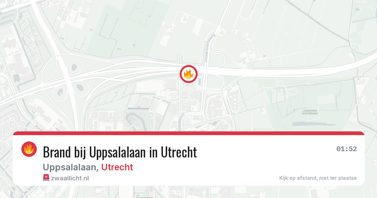 Brand bij Uppsalalaan in Utrecht — 23 jun 2026