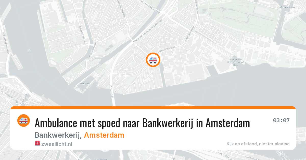 Ambulance met spoed naar Bankwerkerij in Amsterdam — 7 apr 2026