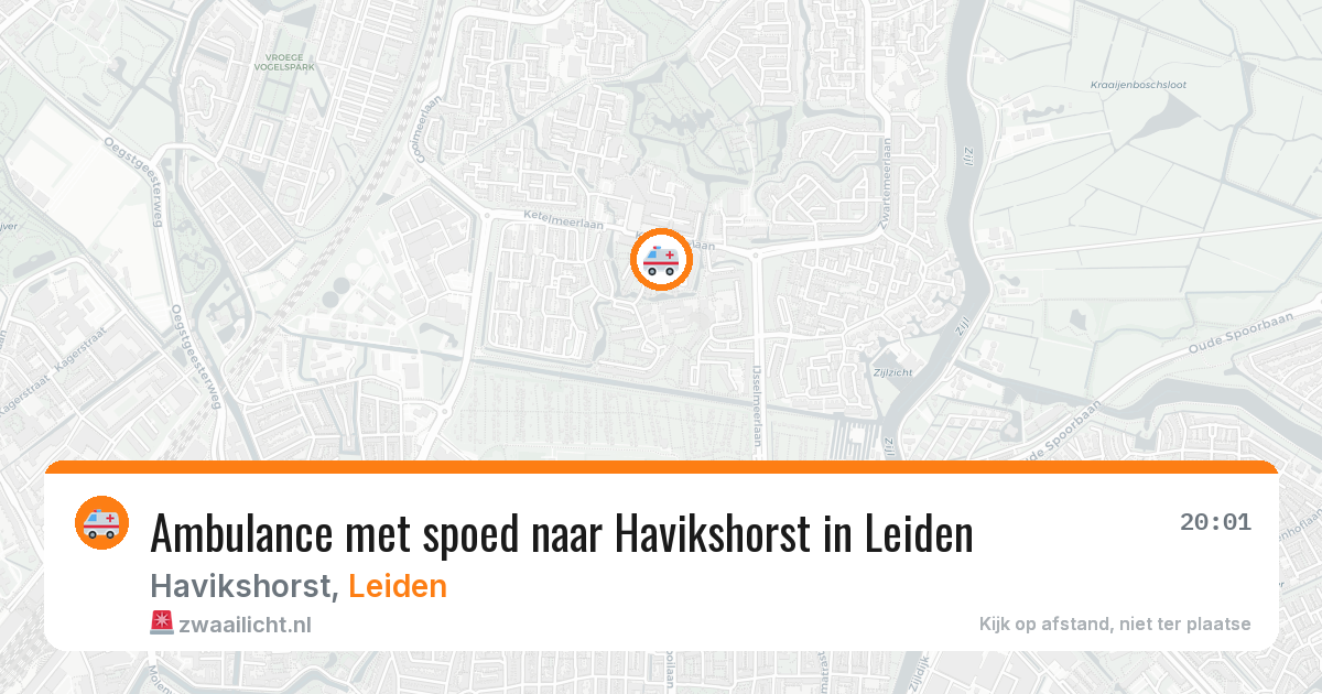 Ambulance met spoed naar Havikshorst in Leiden — 31 mei 2026