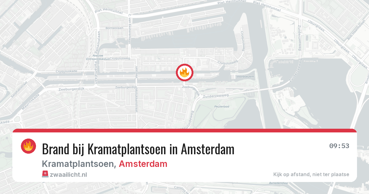 Brand bij Kramatplantsoen in Amsterdam — 2 apr 2026
