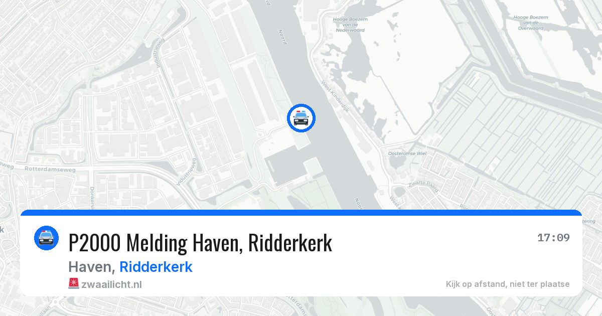 P2000 Melding Haven, Ridderkerk — 29 jun 2026