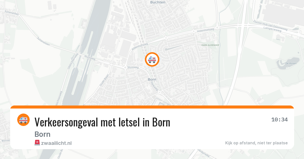 Verkeersongeval met letsel in Born — 7 jul 2026
