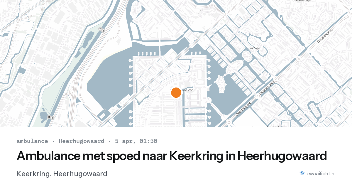 Ambulance met spoed naar Keerkring in Heerhugowaard — 4 apr 2026