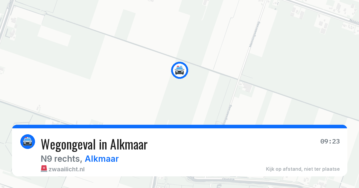 Wegongeval in Alkmaar — 4 aug 2026