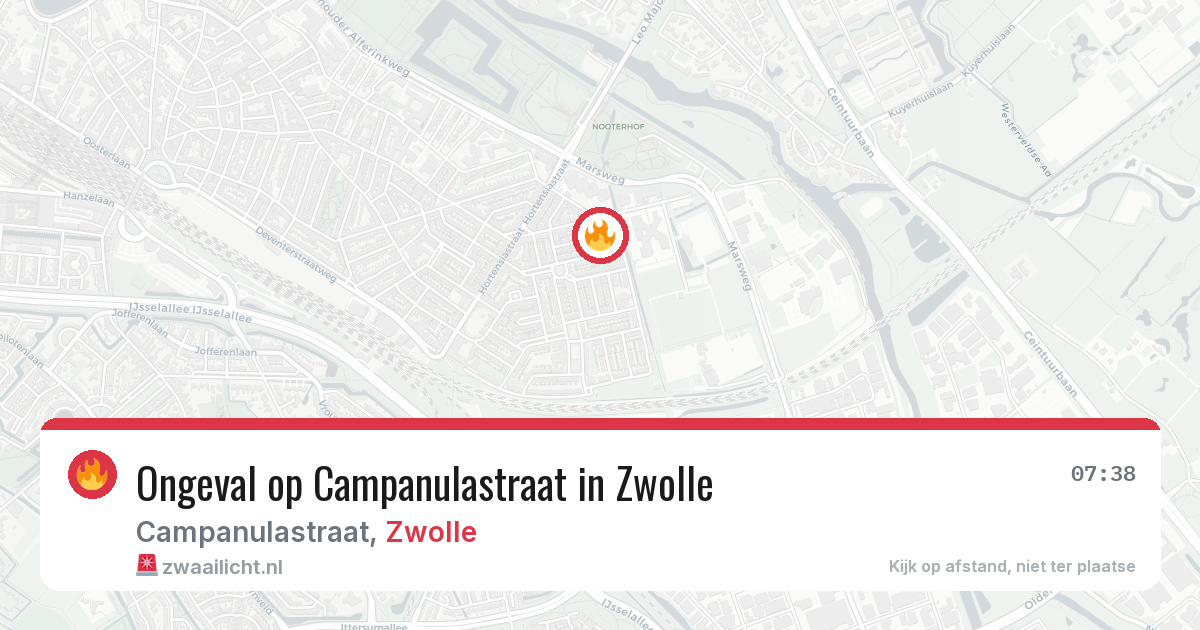 Ongeval op Campanulastraat in Zwolle — 5 jun 2026
