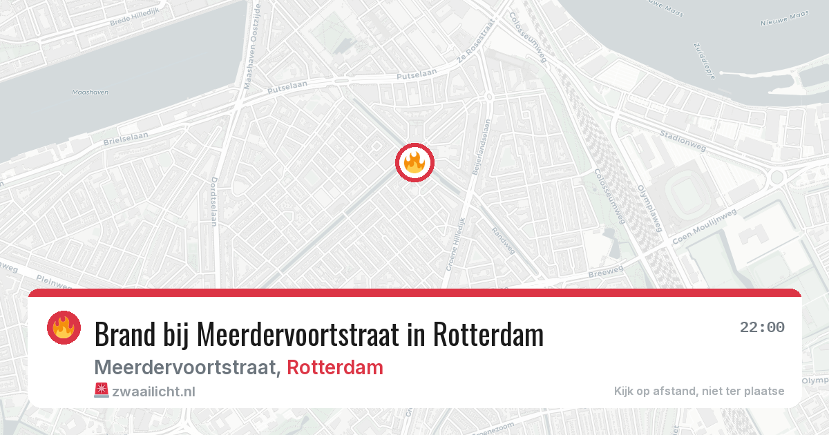 Brand bij Meerdervoortstraat in Rotterdam — 4 apr 2026