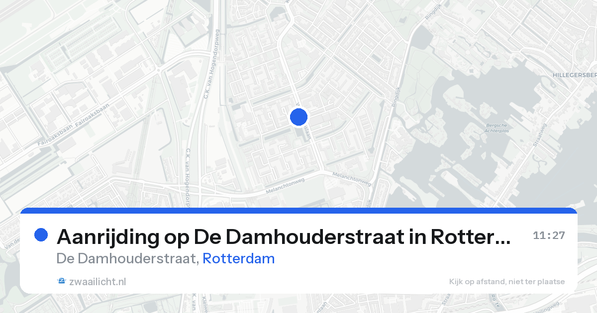 Aanrijding op De Damhouderstraat in Rotterdam — 3 jul 2026