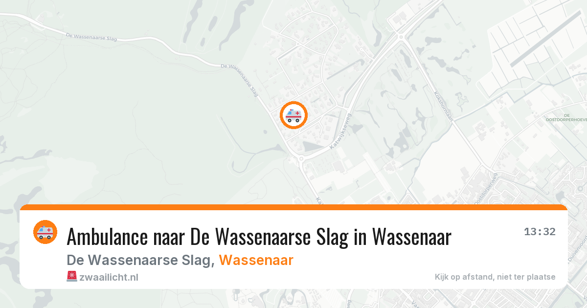 Ambulance naar De Wassenaarse Slag in Wassenaar — 4 jul 2026