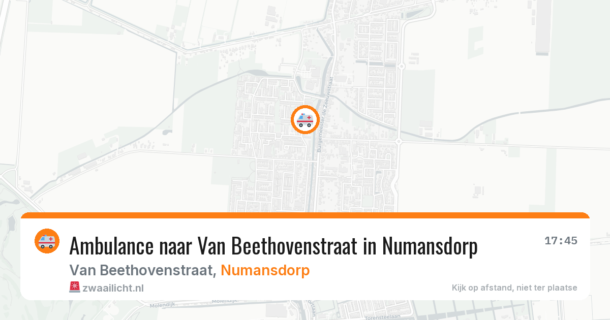 Ambulance naar Van Beethovenstraat in Numansdorp — 23 jun 2026