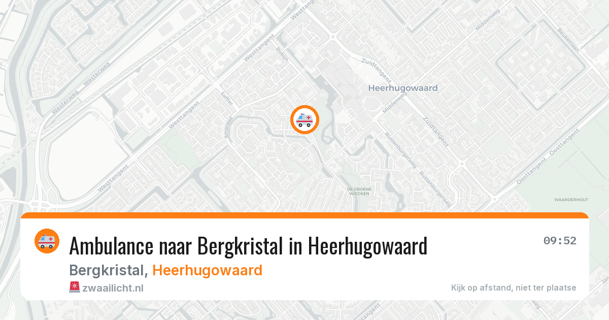 Ambulance naar Bergkristal in Heerhugowaard — 7 aug 2026