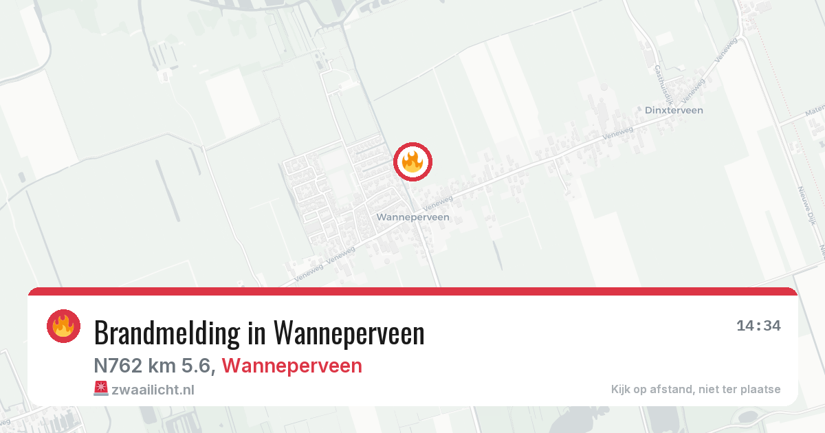 Brandmelding in Wanneperveen — 6 mrt 2026