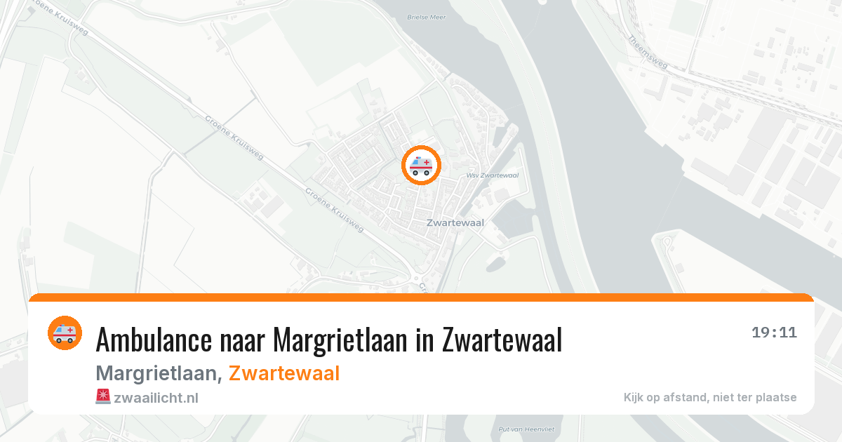 Ambulance naar Margrietlaan in Zwartewaal — 30 jun 2026