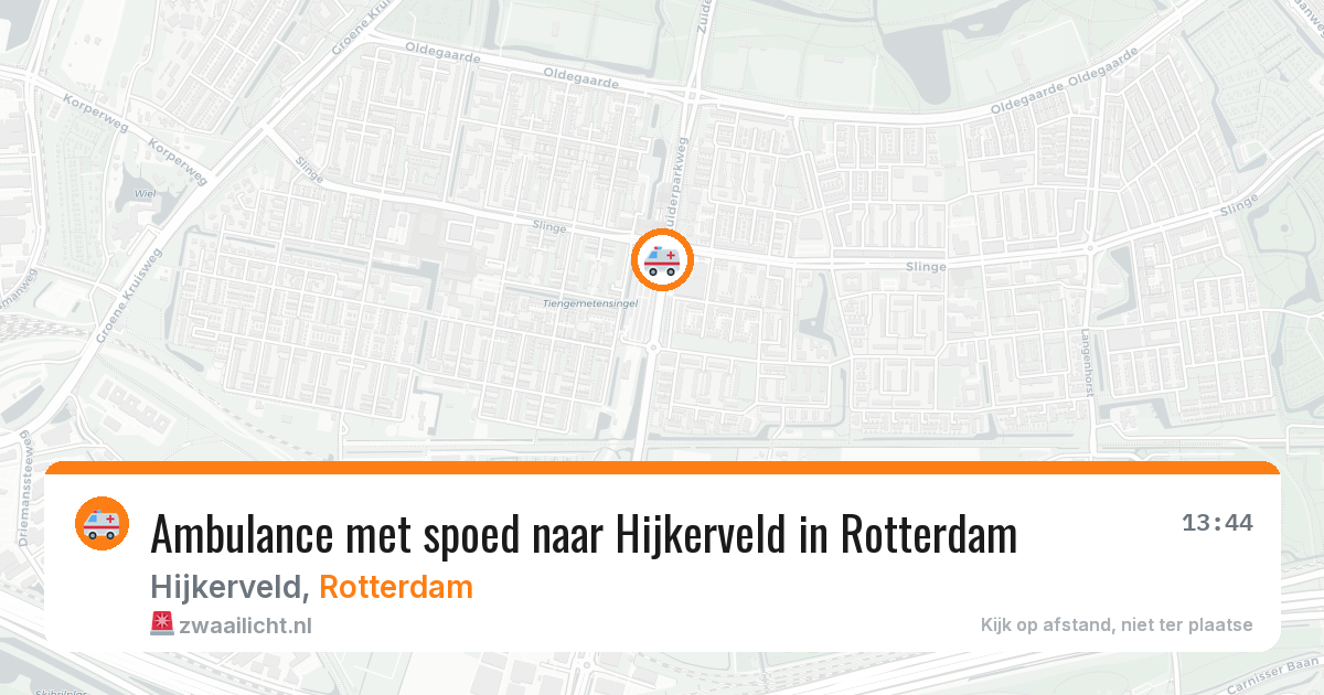 Ambulance met spoed naar Hijkerveld in Rotterdam — 24 jun 2026
