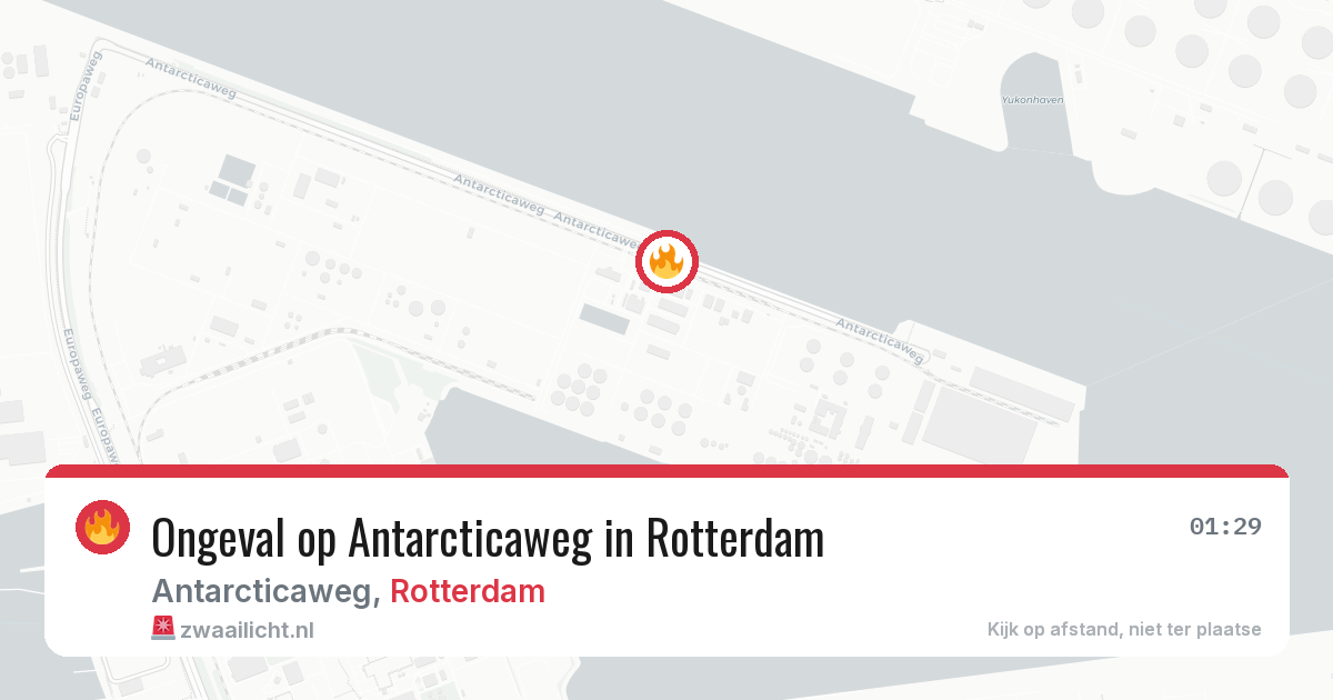 Ongeval op Antarcticaweg in Rotterdam — 17 jun 2026