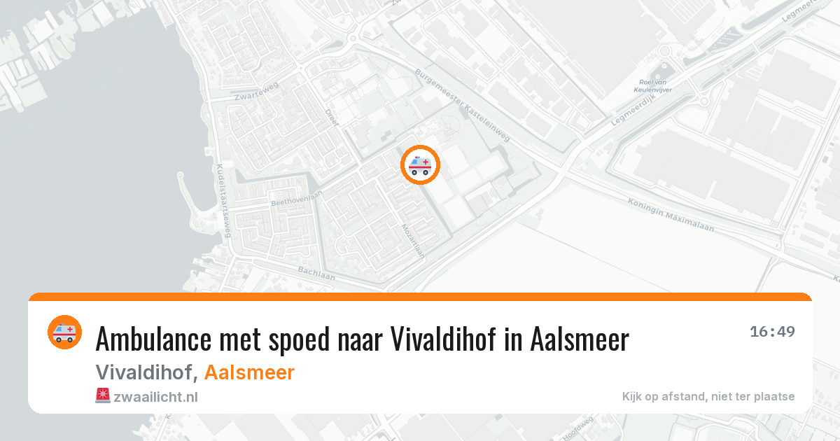 Ambulance met spoed naar Vivaldihof in Aalsmeer — 30 mei 2026