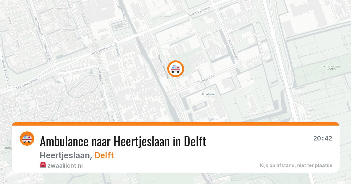 Ambulance naar Heertjeslaan in Delft — 4 jul 2026