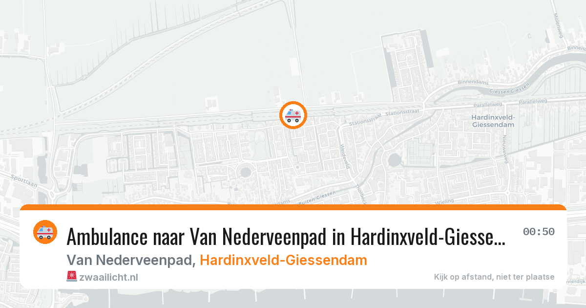 Ambulance naar Van Nederveenpad in Hardinxveld-Giessendam — 1 jul 2026