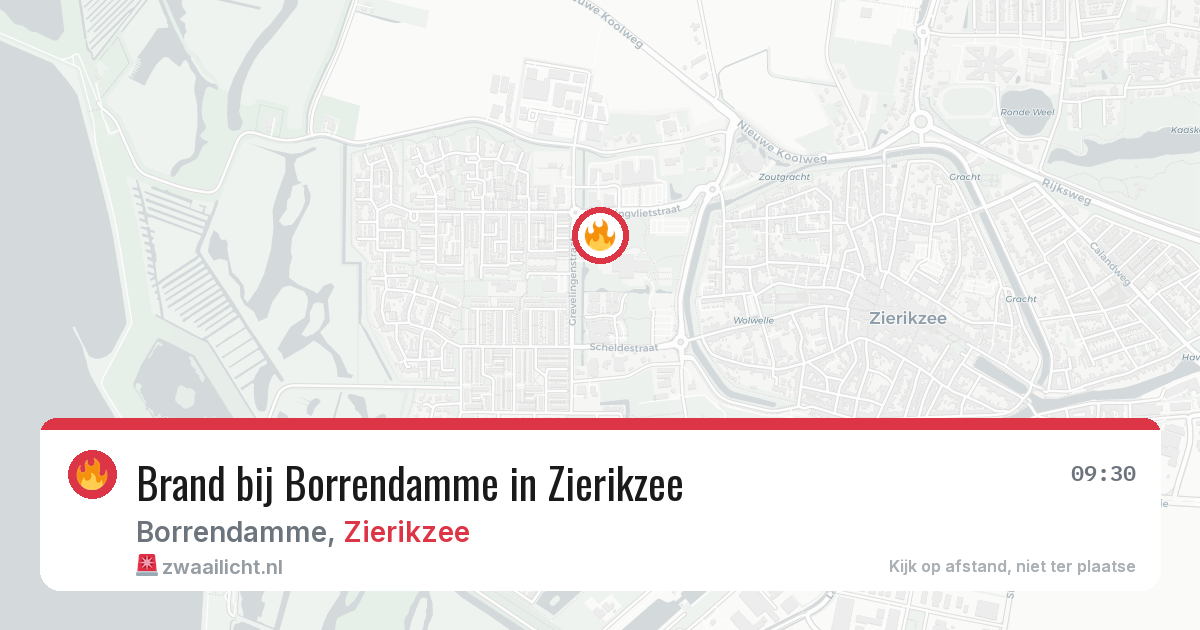 Brand bij Borrendamme in Zierikzee — 28 jan 2026