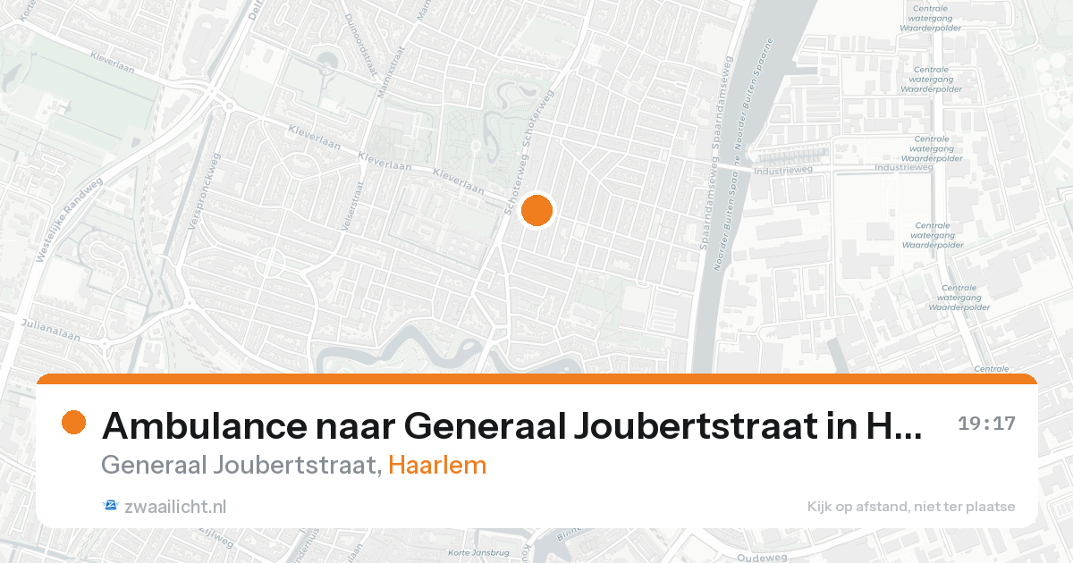 Ambulance naar Generaal Joubertstraat in Haarlem — 21 aug 2026