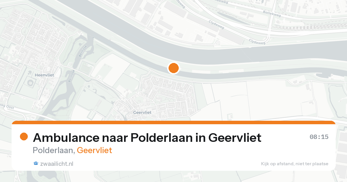 Ambulance naar Polderlaan in Geervliet — 16 aug 2026