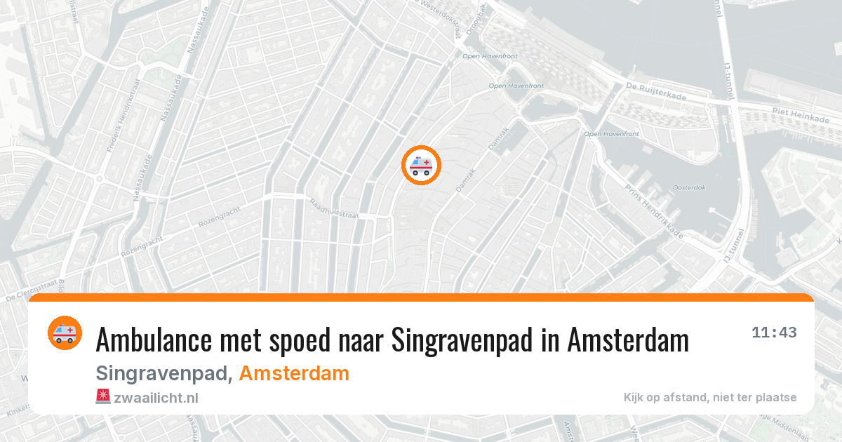 Ambulance met spoed naar Singravenpad in Amsterdam — 7 jul 2026