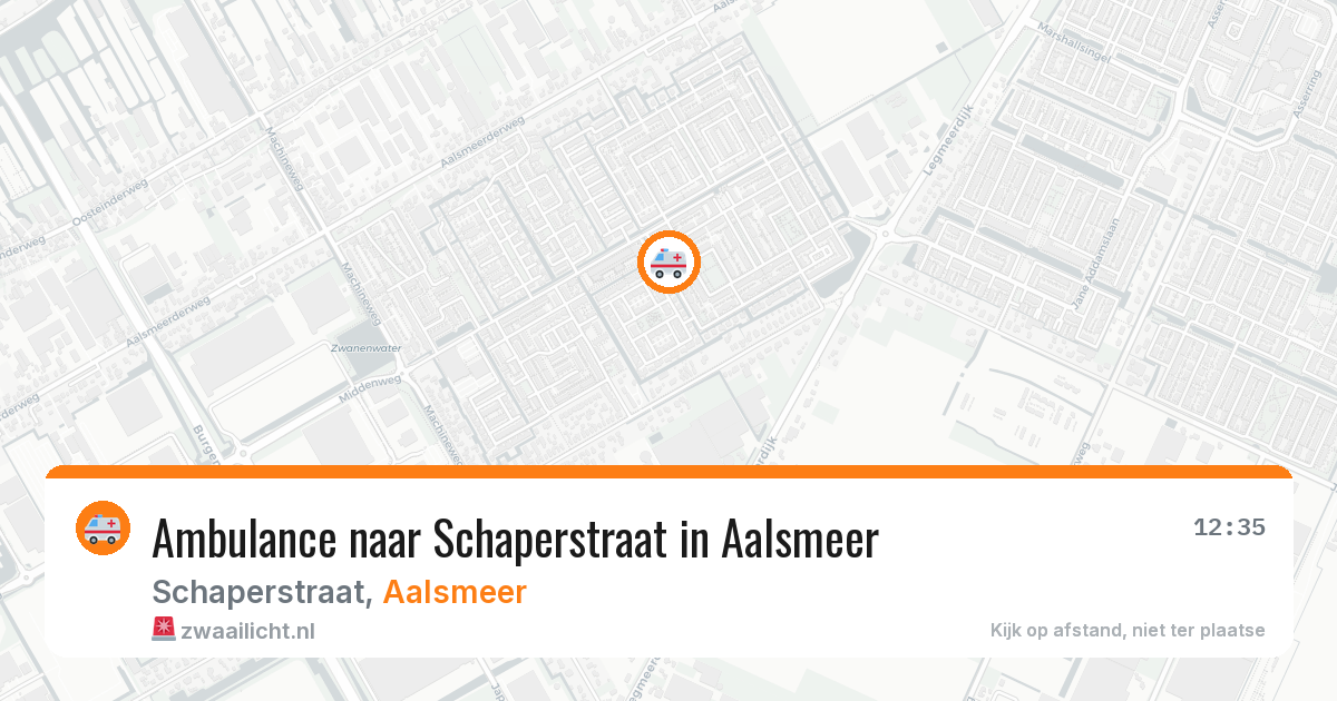 Ambulance naar Schaperstraat in Aalsmeer — 22 jun 2026