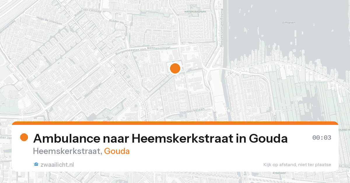Ambulance naar Heemskerkstraat in Gouda — 24 aug 2026