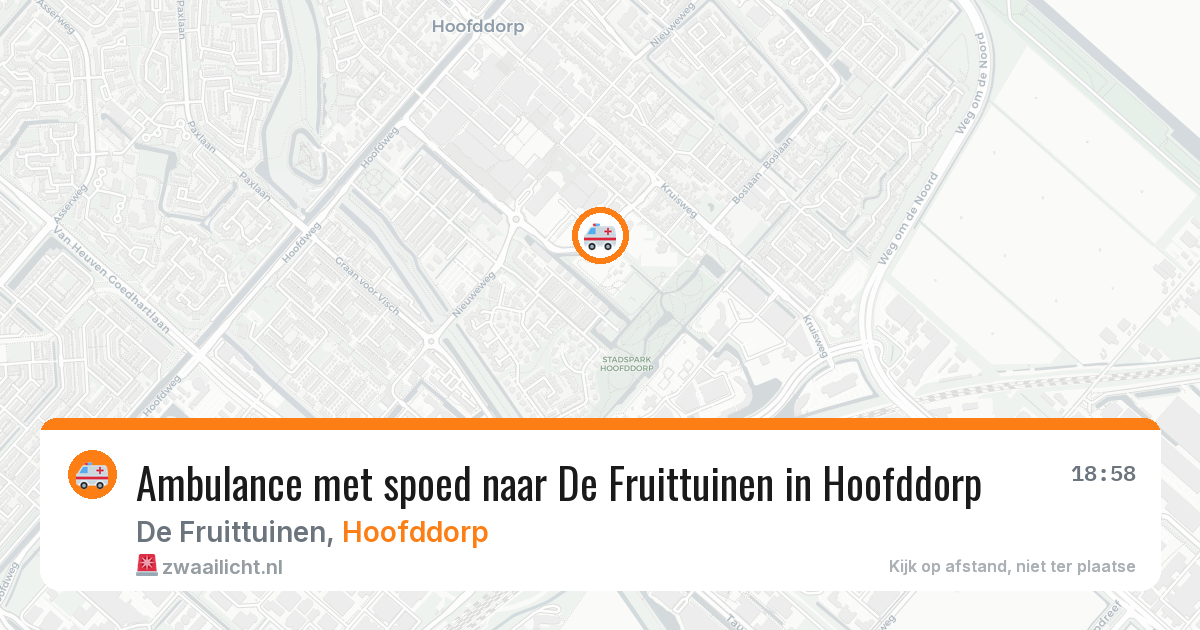 Ambulance met spoed naar De Fruittuinen in Hoofddorp — 3 jun 2026
