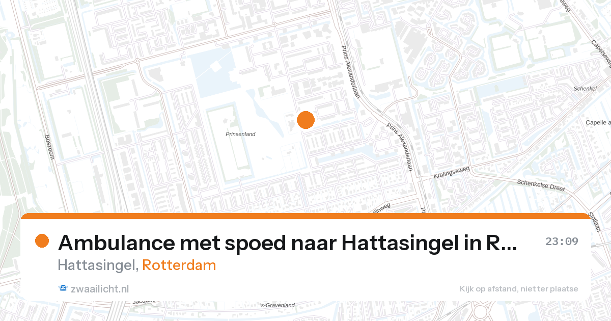 Ambulance met spoed naar Hattasingel in Rotterdam — 31 jan 2026