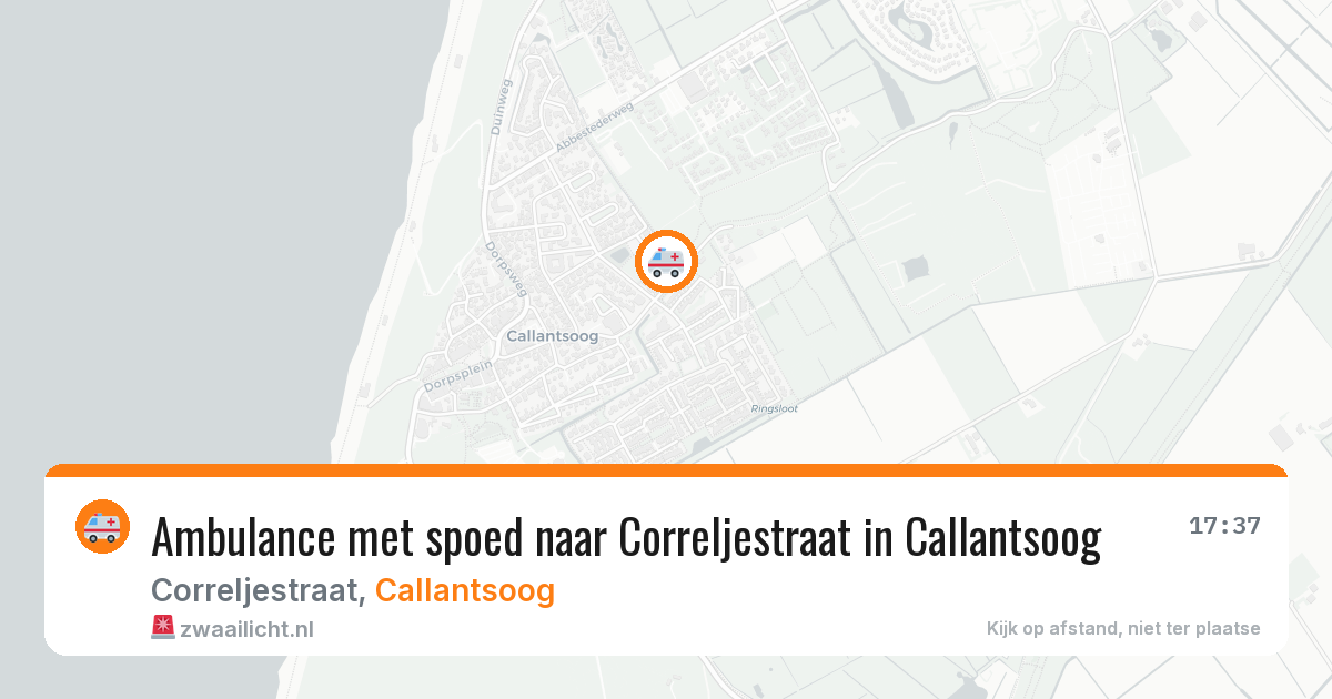 Ambulance met spoed naar Correljestraat in Callantsoog — 23 mei 2026