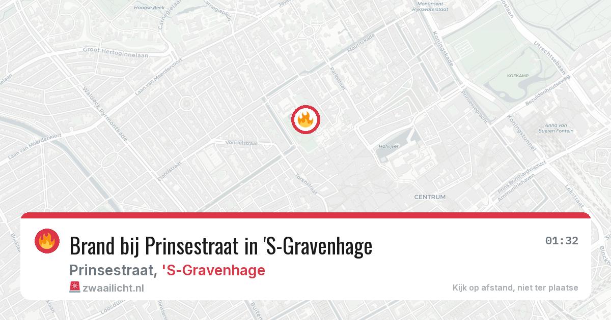 Brand bij Prinsestraat in 'S-Gravenhage — 11 apr 2026