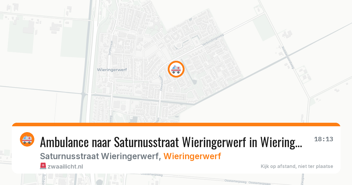 Ambulance naar Saturnusstraat Wieringerwerf in Wieringerwerf — 8 mei 2026