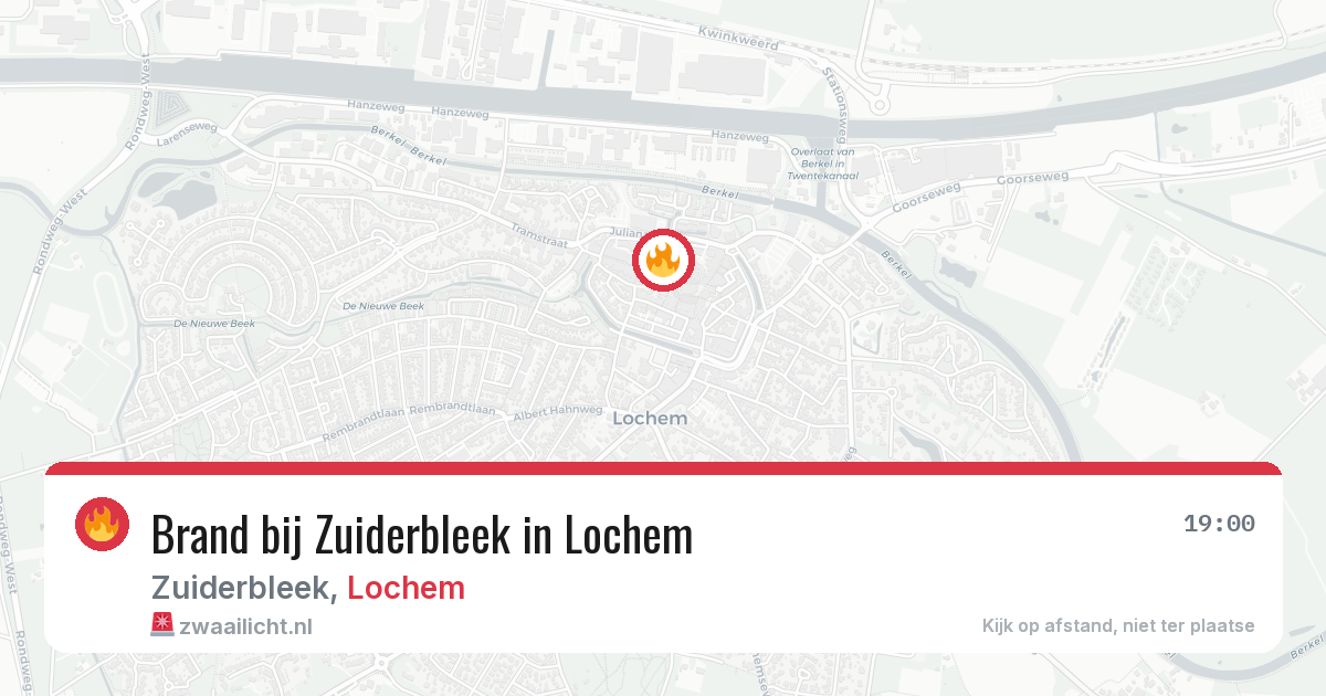 Brand bij Zuiderbleek in Lochem — 7 jul 2026