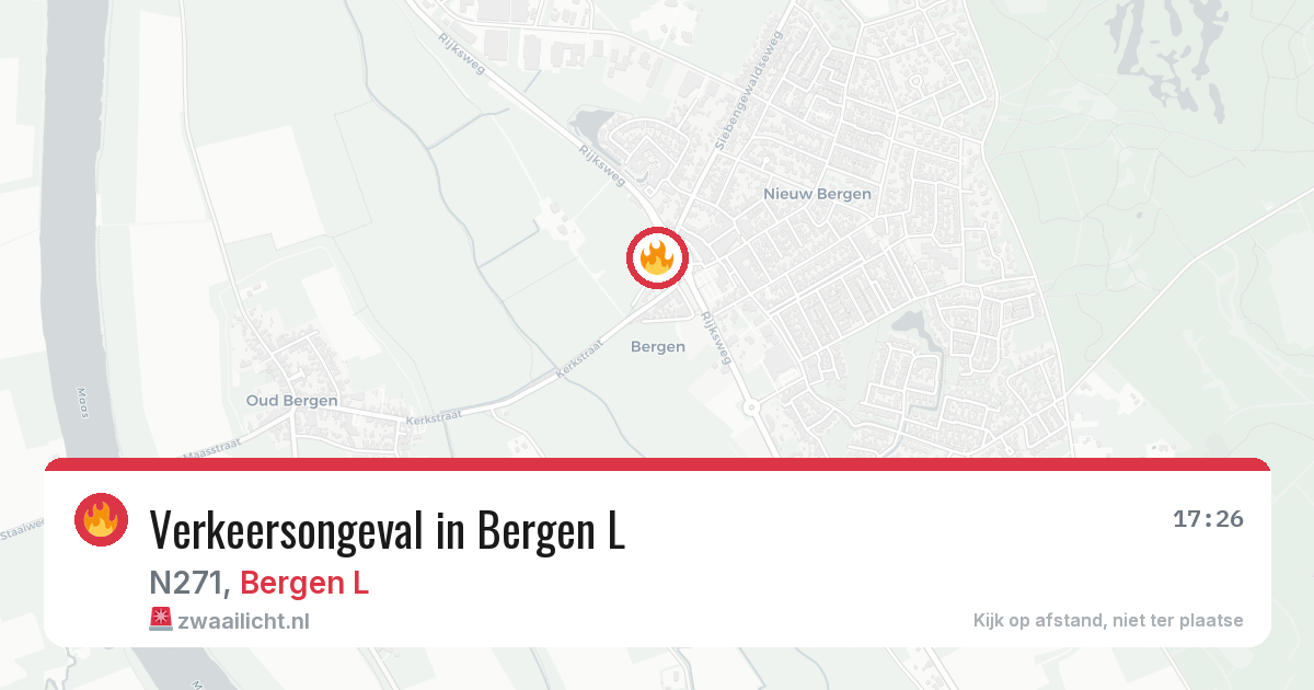 Verkeersongeval in Bergen L — 5 mei 2026