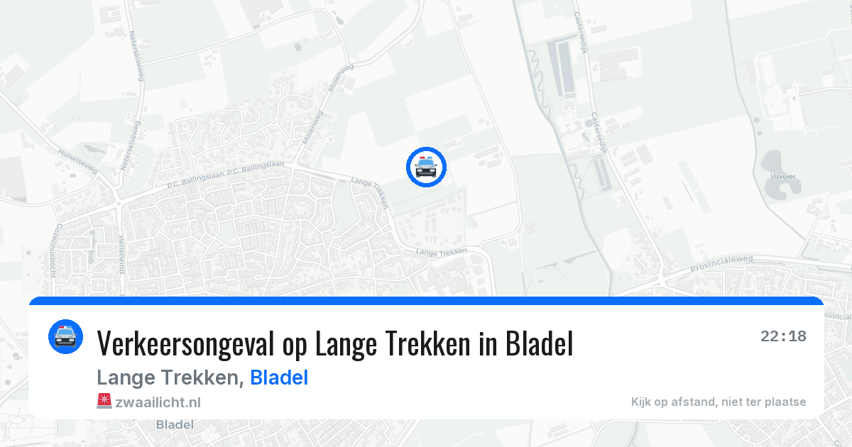 Verkeersongeval op Lange Trekken in Bladel — 27 jun 2026