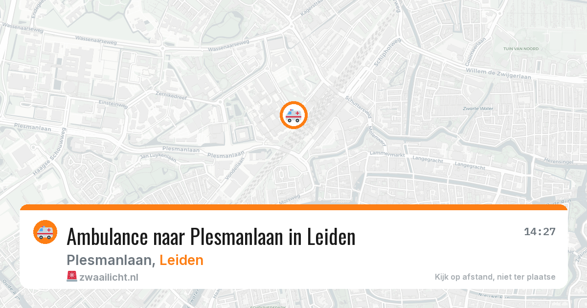 Ambulance naar Plesmanlaan in Leiden — 5 mei 2026