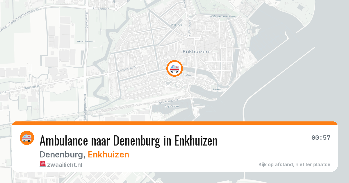 Ambulance naar Denenburg in Enkhuizen — 12 jul 2026
