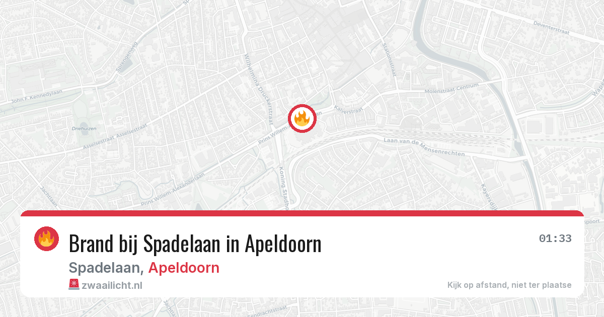 Brand bij Spadelaan in Apeldoorn — 1 jul 2026
