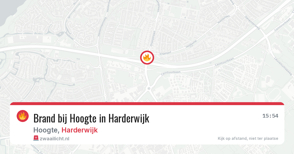Brand bij Hoogte in Harderwijk — 12 mei 2026